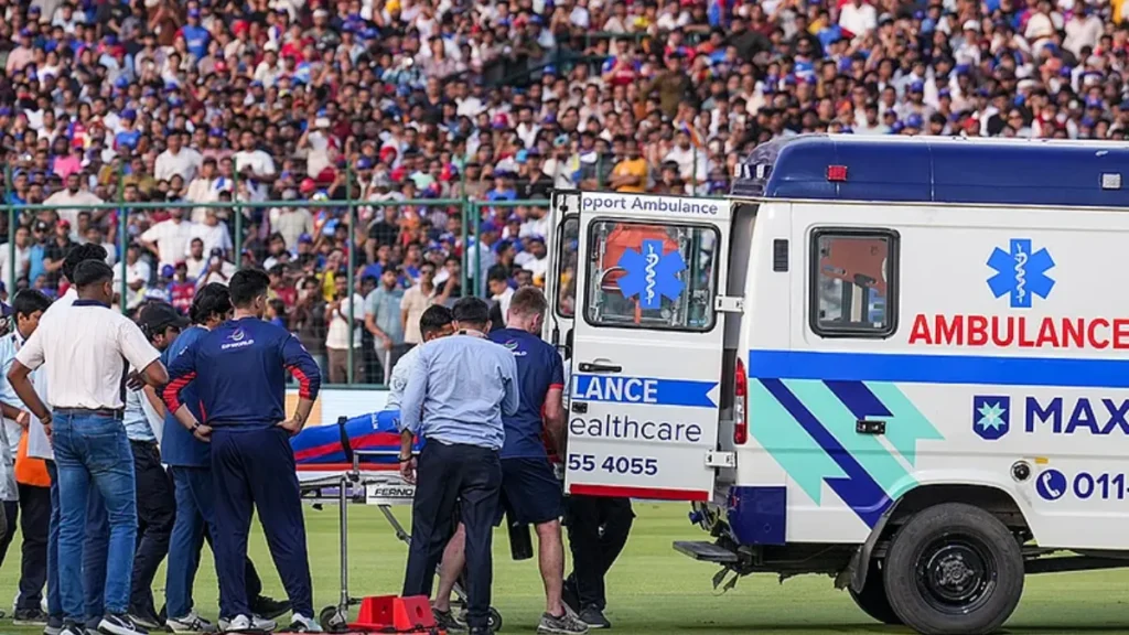 Lungi Ngidi Seriously Injured in IPL Match
