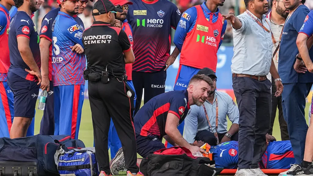 Lungi Ngidi Seriously Injured in IPL Match