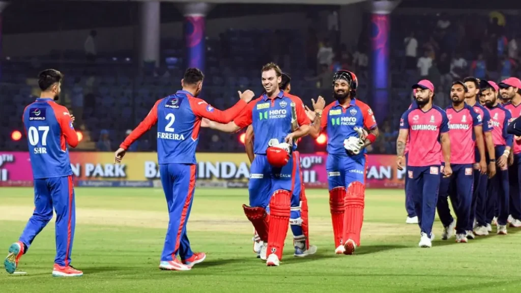Rajasthan Royals vs Delhi Capitals Timeline