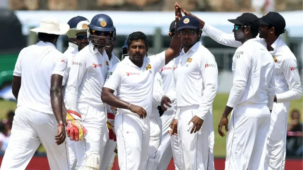 Sri Lanka Test Team Vs India In Galle